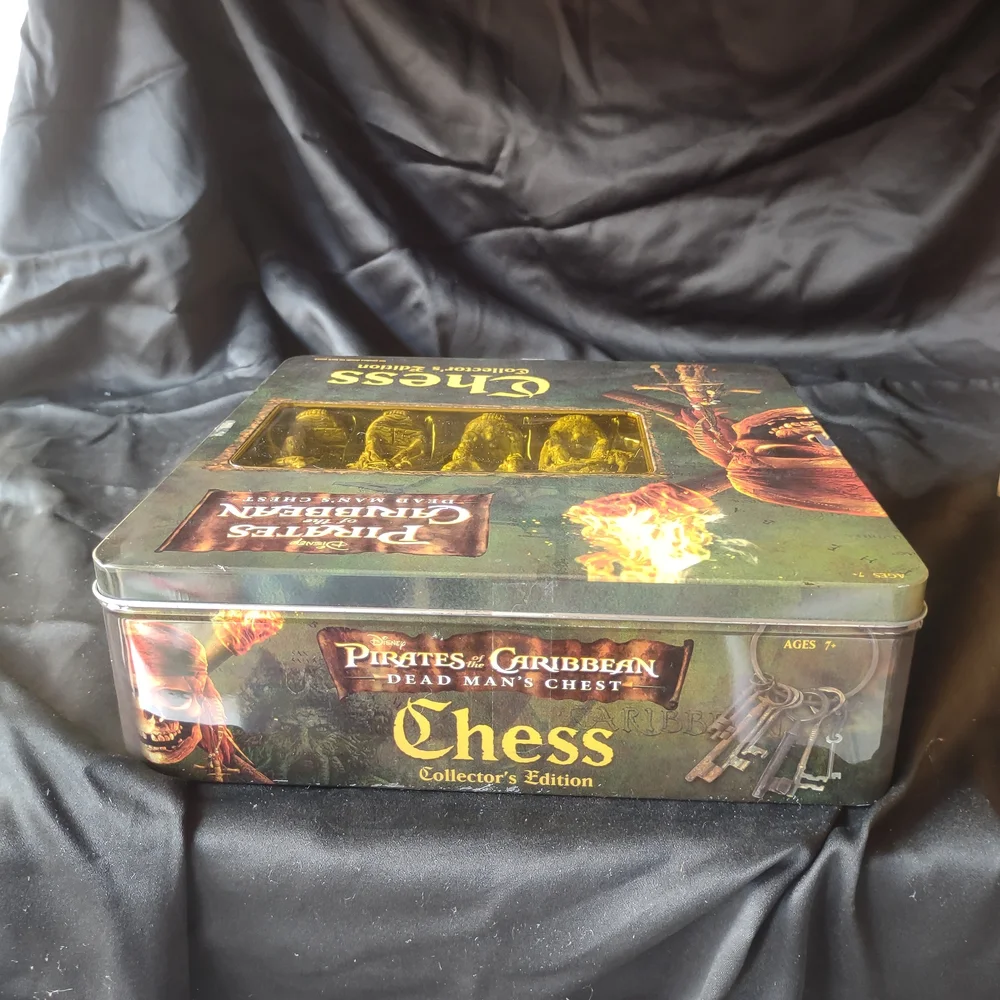 Pirates of the Caribbean Chess Collector's Edition Metal Tin